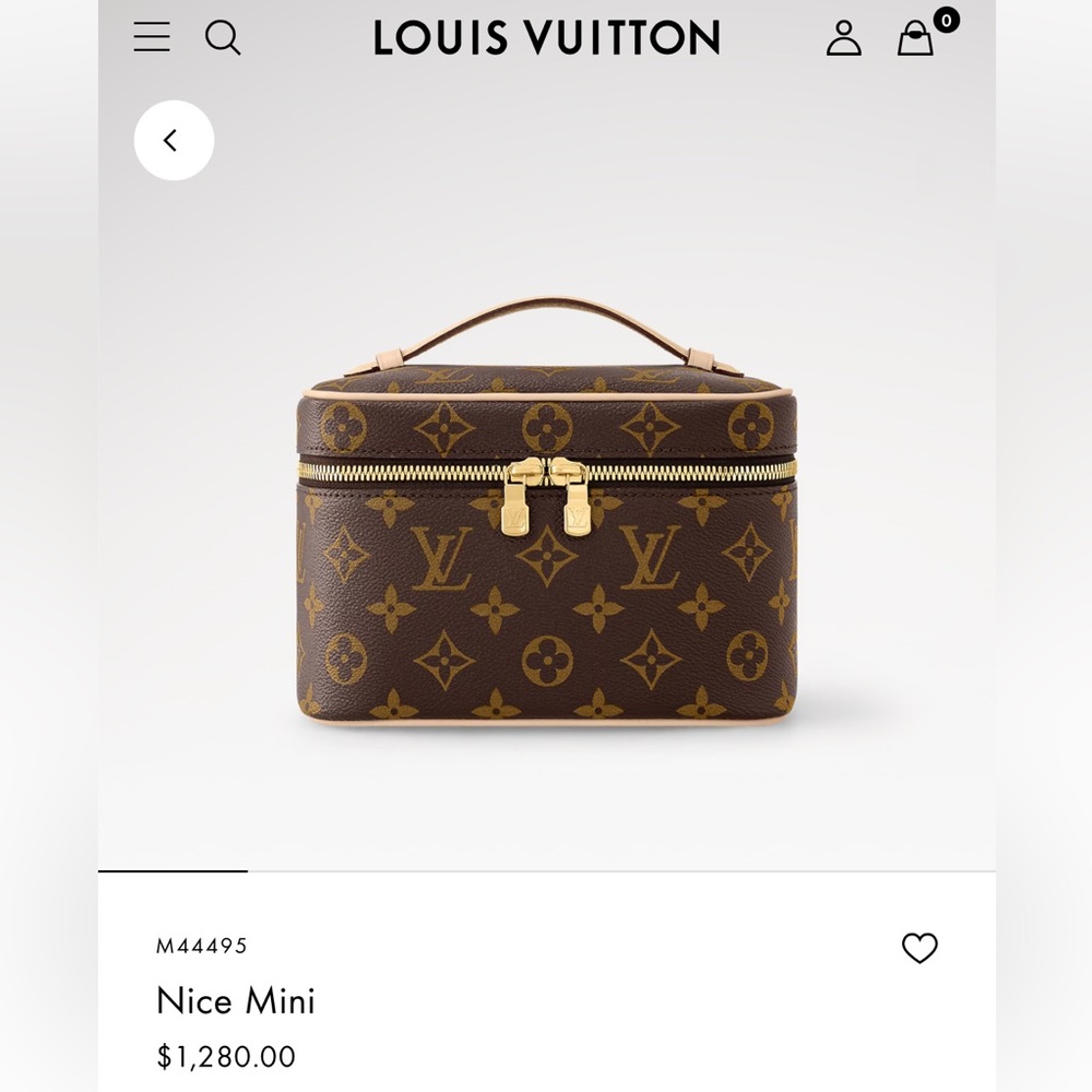 Louis Vuitton Brown and Gold Monogram Case